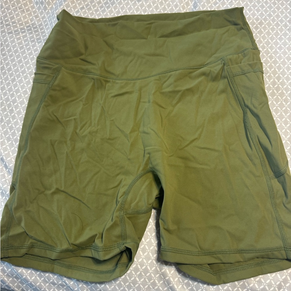 Olive Green Women's Shorts